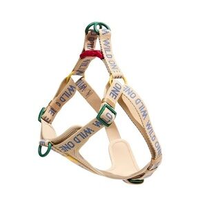 Wild One Adjustable Cushioned Step-In Harness + Leash, Retro Colorblock, Size M